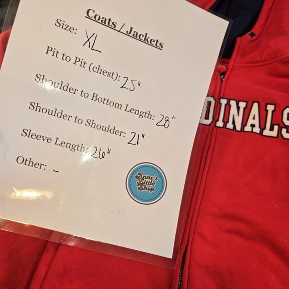 Fanatics St. Louis Cardinal Red Full Zip Hoodie Sweatshirt Mens Size‎ XL - Picture 10 of 10